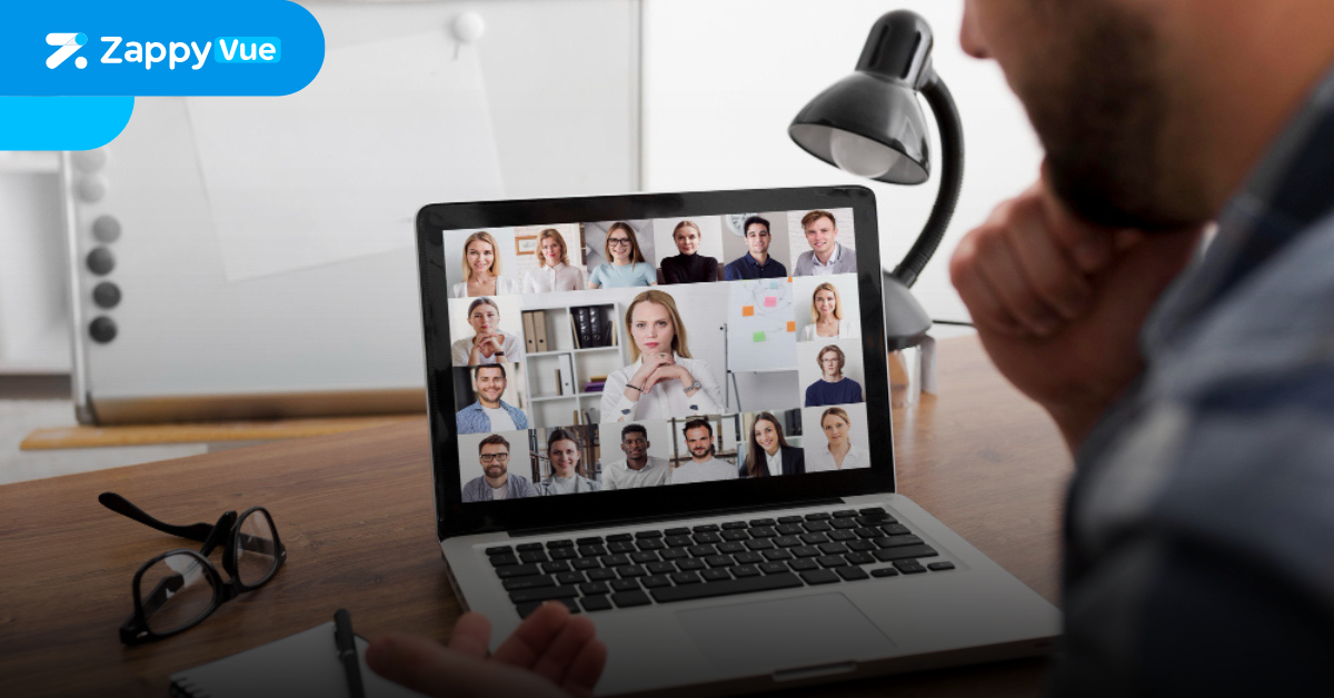 A student taking a automated mock video interview